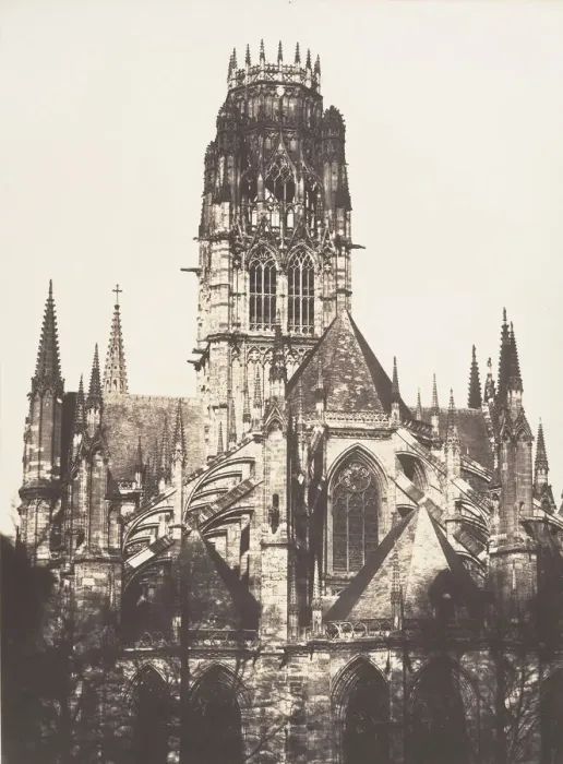 Framed Print : Tour de Saint-Ouen, Rouen, 1852-54. Creator: Edmond Bacot Framed Print : Tour de Saint-Ouen, Rouen, 1852-54. Creator: Edmond Bacot