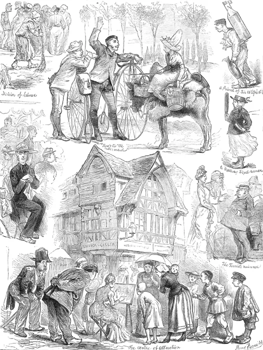 Framed Print : The Tourist in Normandy, 1881. Creator: Unknown Framed Print : The Tourist in Normandy, 1881. Creator: Unknown