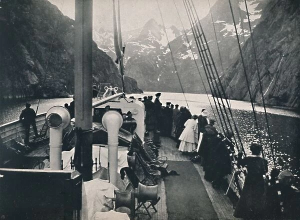 Tourist Steamer in Trold Fjord, 1914. Creator: Unknown