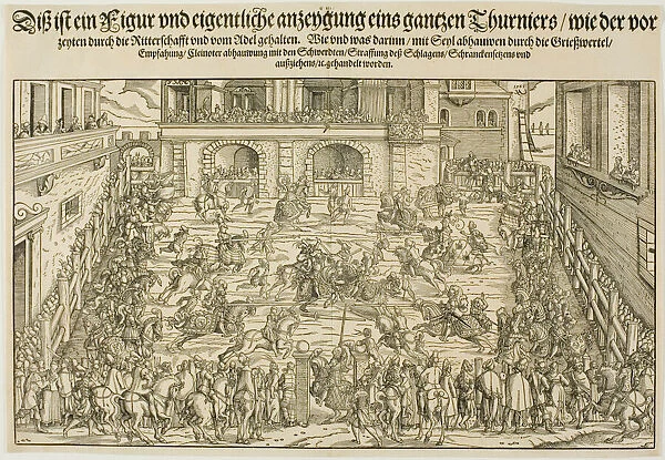 The Tournament, 1565. Creator: Jost Ammon