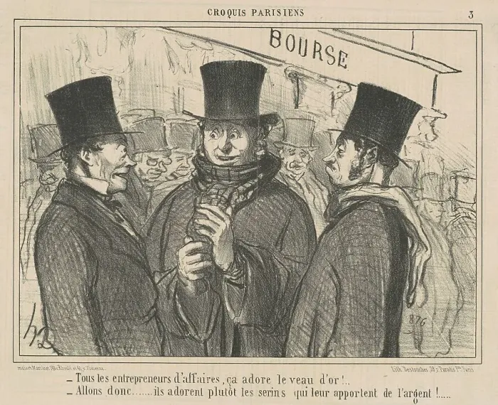 Framed Print : Tous les entrepreneurs d'affaires, ca adore... 19th century. Creator: Honore Daumier Framed Print : Tous les entrepreneurs d'affaires, ca adore... 19th century. Creator: Honore Daumier