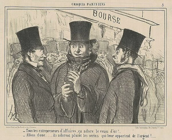 Tous les entrepreneurs d'affaires, ca adore... 19th century. Creator: Honore Daumier