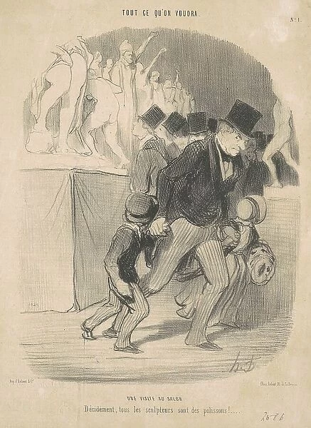 Tout ce qu'on voudra, 19th century. Creator: Honore Daumier