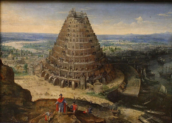 The Tower of Babel, 1594. Artist: Valckenborch, Lucas, van (1530-1597)