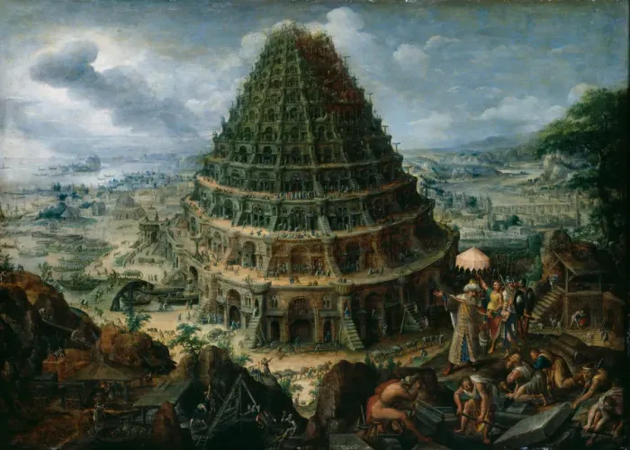 Framed Print : The Tower of Babel, 1595. Artist: Valckenborch, Marten van (1535-1612) Framed Print : The Tower of Babel, 1595. Artist: Valckenborch, Marten van (1535-1612)