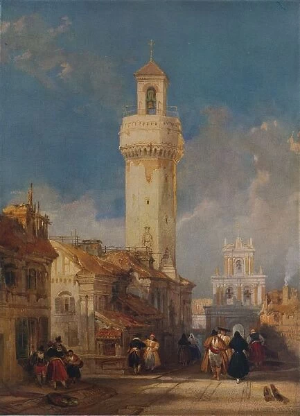The Tower of the Church of San Nicolas de la Villa, Cordoba, 1834. Artist: David Roberts