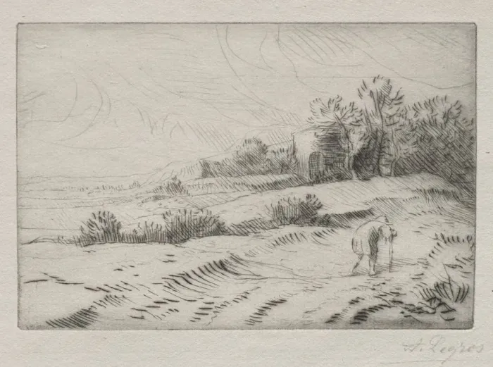 Framed Print : The Tower. Creator: Alphonse Legros (French, 1837-1911) Framed Print : The Tower. Creator: Alphonse Legros (French, 1837-1911)