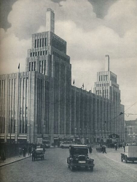 The Tower-Flanked Mass of the Karstadthaus Built in a Working-Class District, c1935
