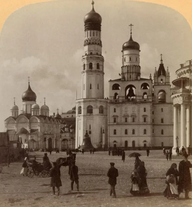 Framed Print : Tower of Ivan the Great and Cathedral of the Archangel Michael, Kremlin, Moscow, Russia, 1898 Framed Print : Tower of Ivan the Great and Cathedral of the Archangel Michael, Kremlin, Moscow, Russia, 1898