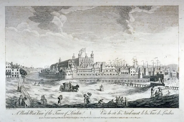 Framed Print : Tower of London, 1753 Framed Print : Tower of London, 1753
