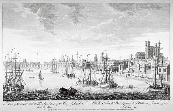 Tower of London, 1753. Artist: Johann Sebastian Muller