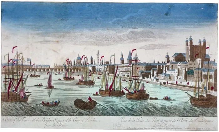 Framed Print : Tower of London, 1766 Framed Print : Tower of London, 1766