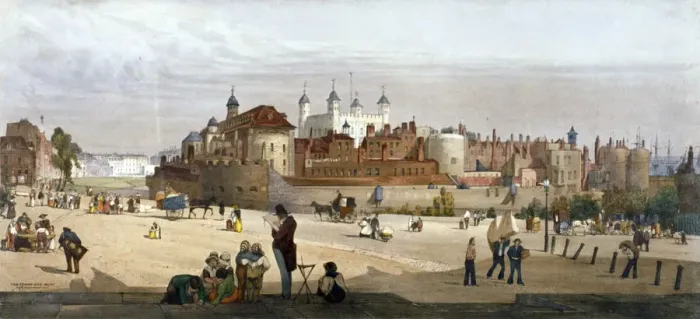 Framed Print : Tower of London, 1842. Artist: Thomas Shotter Boys Framed Print : Tower of London, 1842. Artist: Thomas Shotter Boys