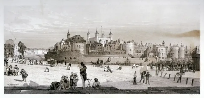 Framed Print : Tower of London, 1842. Artist: Thomas Shotter Boys Framed Print : Tower of London, 1842. Artist: Thomas Shotter Boys