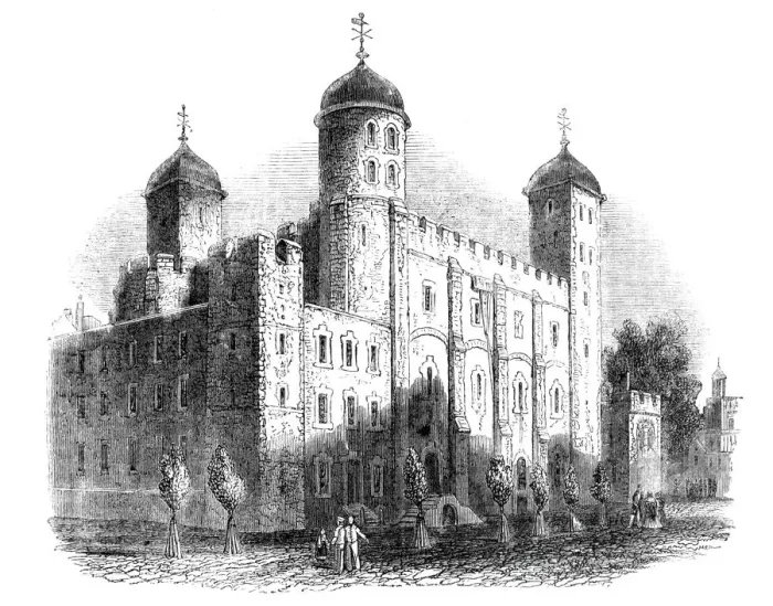 Framed Print : The Tower of London, 1843. Creator: Unknown Framed Print : The Tower of London, 1843. Creator: Unknown