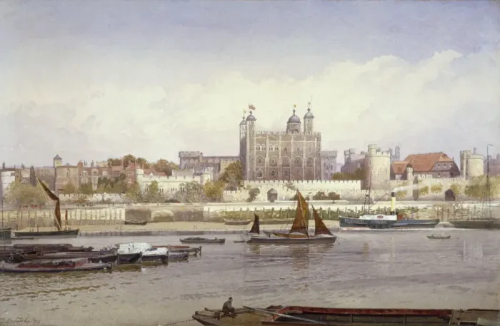 Framed Print : Tower of London, 1893. Artist: John Crowther Framed Print : Tower of London, 1893. Artist: John Crowther