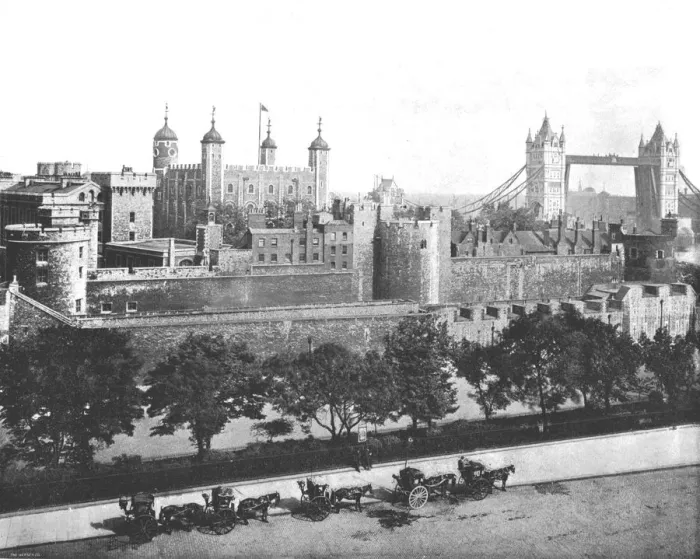 Framed Print : The Tower of London, 1894. Creator: Unknown Framed Print : The Tower of London, 1894. Creator: Unknown