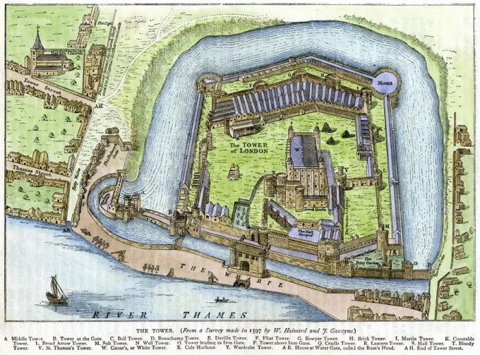 Framed Print : The Tower, London, 19th century Framed Print : The Tower, London, 19th century