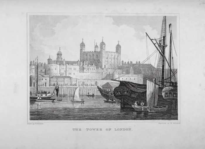 Framed Print : Tower of London, c1830. Artist: William Woolnoth Framed Print : Tower of London, c1830. Artist: William Woolnoth