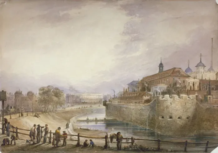 Framed Print : Tower of London, c1840. Artist: George B Campion Framed Print : Tower of London, c1840. Artist: George B Campion