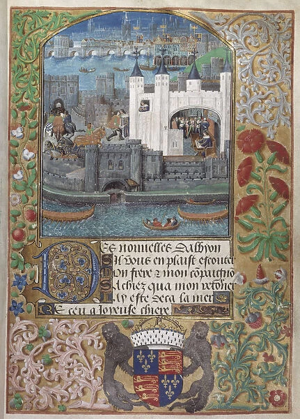 The Tower of London, the Custom House and Charles d?Orleans imprisonment in the Tower. From: Pseudo-