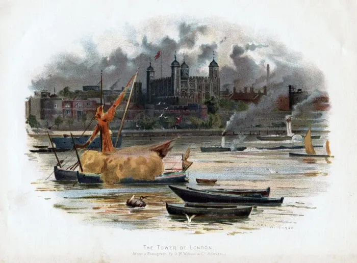 Framed Print : The Tower of London, England, 1895. Artist: C Wilkinson Framed Print : The Tower of London, England, 1895. Artist: C Wilkinson