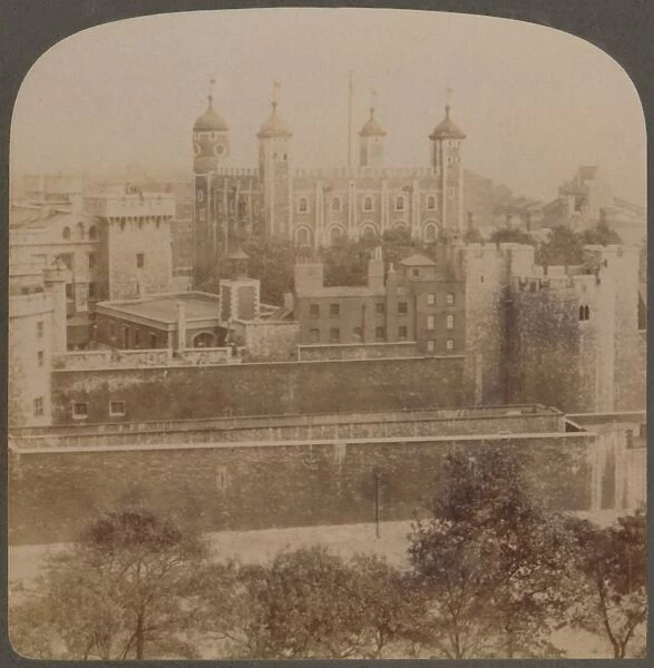 Tower of London - famous old palace and prison of royalty - England, 1901. Creator: Unknown