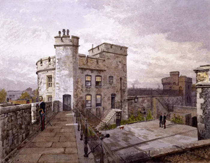 Framed Print : Tower of London, London, 1883. Artist: John Crowther Framed Print : Tower of London, London, 1883. Artist: John Crowther