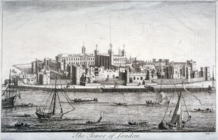 Framed Print : Tower of London, Stepney, c1750. Artist: William Henry Toms Framed Print : Tower of London, Stepney, c1750. Artist: William Henry Toms