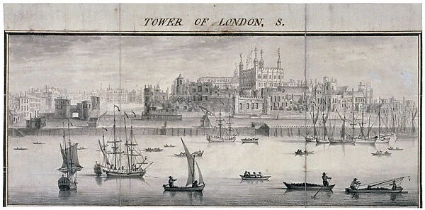 Tower of London, Stepney, London, 1737. Artist: Samuel Buck