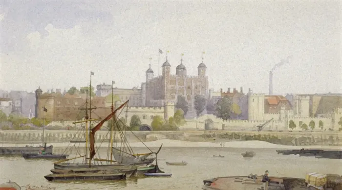 Framed Print : Tower of London, Stepney, London, c1883. Artist: John Crowther Framed Print : Tower of London, Stepney, London, c1883. Artist: John Crowther