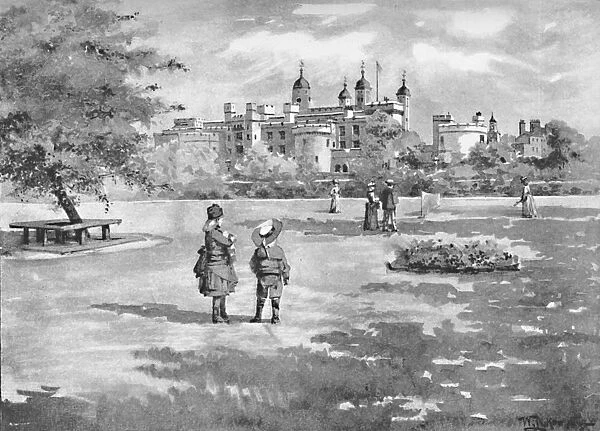 The Tower of London from Trinity Square, 1891. Artist: William Luker