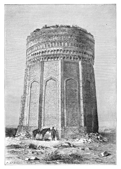 Framed Print : The Tower of Meimandan, Persia (Iran), 1895 Framed Print : The Tower of Meimandan, Persia (Iran), 1895