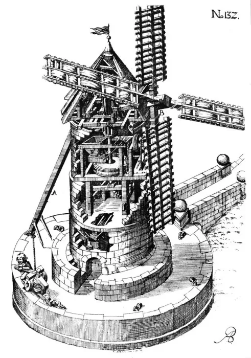 Framed Print : Tower mill, 1620 Framed Print : Tower mill, 1620