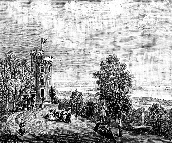 Framed Print : Tower, near Cork, commemorating Father Mathew's reception in England, 1890. Creator: Unknown Framed Print : Tower, near Cork, commemorating Father Mathew's reception in England, 1890. Creator: Unknown