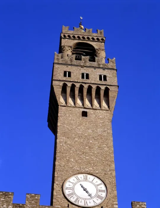 Framed Print : Detail of the tower of the Palazzo Vecchio Framed Print : Detail of the tower of the Palazzo Vecchio