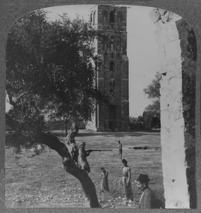 Framed Print : The Tower at Ramleh, said to be the minaret of a large Mosque, c1900 Framed Print : The Tower at Ramleh, said to be the minaret of a large Mosque, c1900