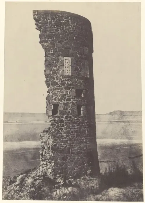 Framed Print : Tower Struck by Lightning, Saint-Ouen Bay, 1854. Creator: Thomas Sutton Framed Print : Tower Struck by Lightning, Saint-Ouen Bay, 1854. Creator: Thomas Sutton