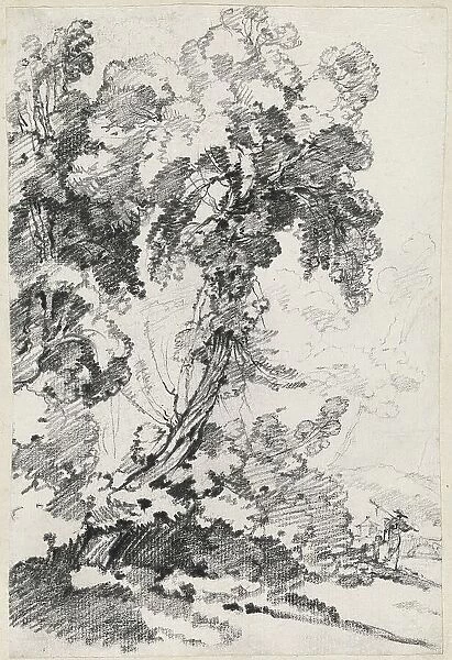 A Towering Tree with Travelers, 1746 / 1749. Creator: Joseph-Marie Vien the Elder