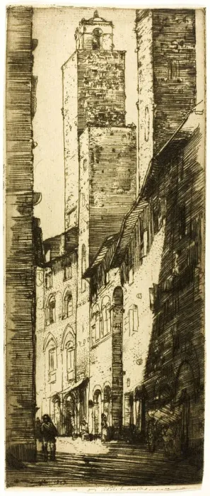 Framed Print : The Towers, 1909. Creator: Donald Shaw MacLaughlan Framed Print : The Towers, 1909. Creator: Donald Shaw MacLaughlan