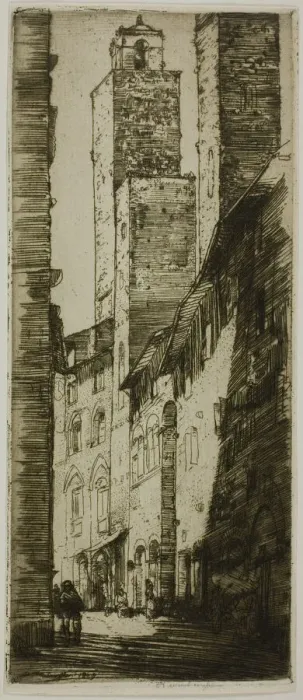 Framed Print : The Towers, 1909. Creator: Donald Shaw MacLaughlan Framed Print : The Towers, 1909. Creator: Donald Shaw MacLaughlan
