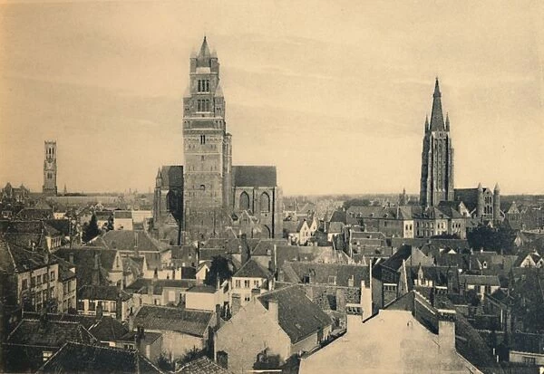 The three Towers (the Belfry, the Cathedral and our Ladys Church), c1910