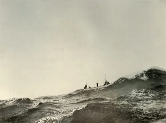 Framed Print : The Towing Steamer Koonya... in a Heavy Sea, 1908, (1909) Framed Print : The Towing Steamer Koonya... in a Heavy Sea, 1908, (1909)