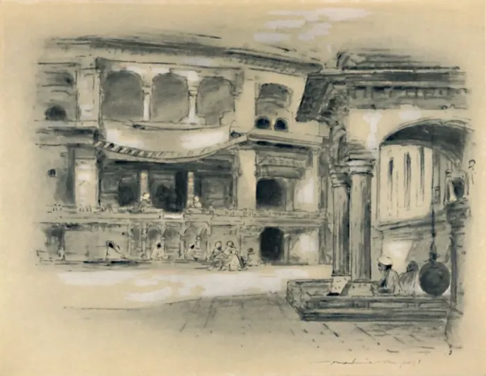Framed Print : Town of Amritsar, 1903. Artist: Mortimer L Menpes Framed Print : Town of Amritsar, 1903. Artist: Mortimer L Menpes