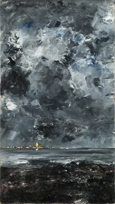 Framed Print : The Town. Artist: Strindberg, August (1849-1912) Framed Print : The Town. Artist: Strindberg, August (1849-1912)