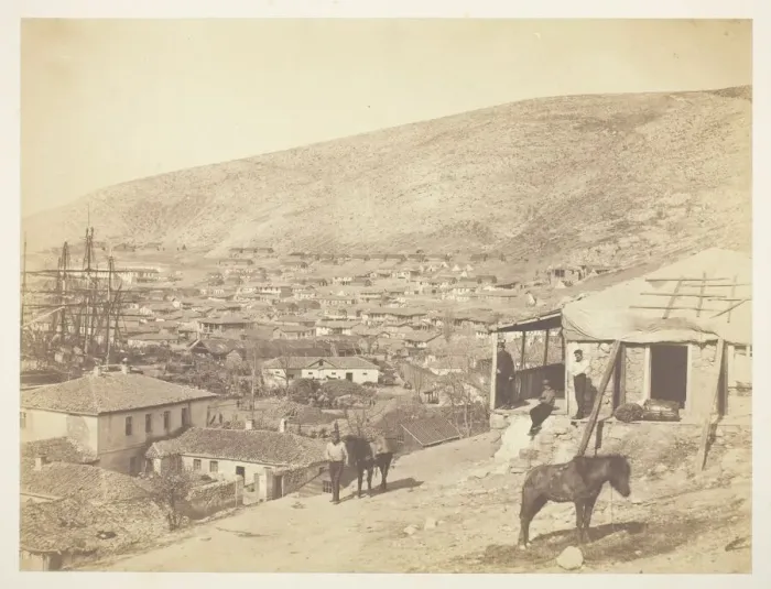 Framed Print : The Town of Balaklava, 1855. Creator: Roger Fenton Framed Print : The Town of Balaklava, 1855. Creator: Roger Fenton