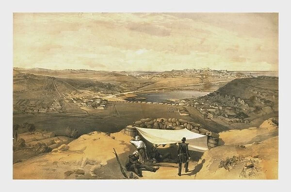 The Town Batteries... of Sebastopol from the advanced parallel of Chapmans Attack, 23 June 1855