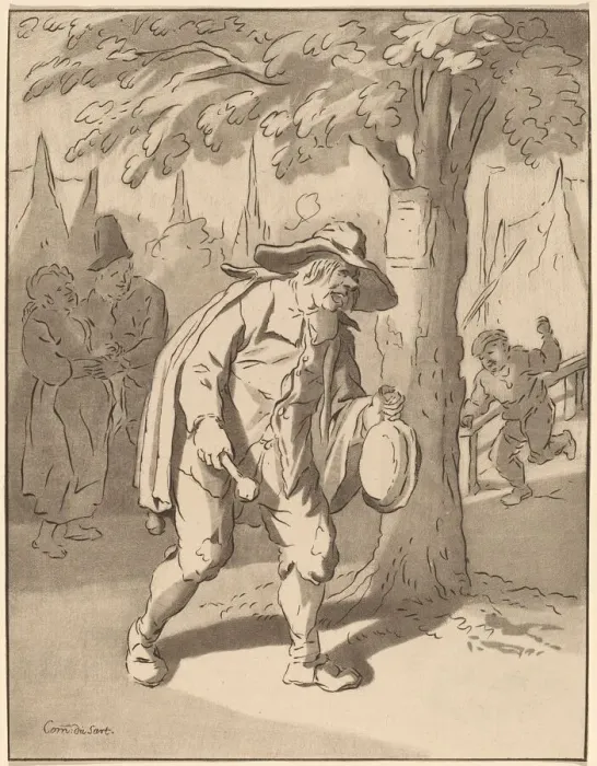 Framed Print : Town Crier, 1776, published 1777. Creator: Bernhard Schreuder Framed Print : Town Crier, 1776, published 1777. Creator: Bernhard Schreuder