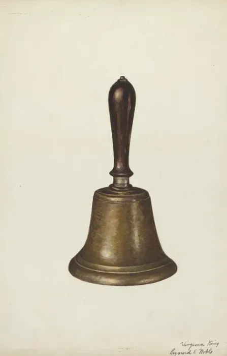 Framed Print : Town Criers Bell, 1935 / 1942. Creator: Raymond E. Noble Framed Print : Town Criers Bell, 1935 / 1942. Creator: Raymond E. Noble