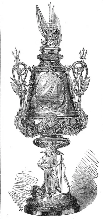 Framed Print : The Town Cup of the Royal Victoria Yacht Club, 1865. Creator: Unknown Framed Print : The Town Cup of the Royal Victoria Yacht Club, 1865. Creator: Unknown